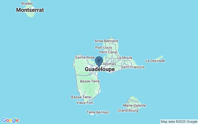 Kaart met locatie Pointe-à-Pitre